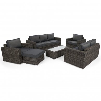 Lauko baldų komplektas PERUGIA OLIVE GREY 3