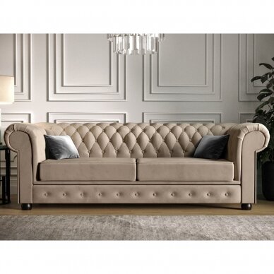 Trivietė sofa - lova "CHESTERFIELD" 1