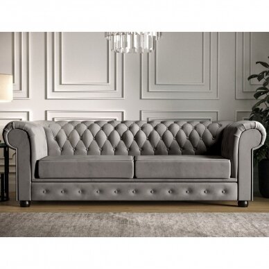 Trivietė sofa - lova "CHESTERFIELD" 1
