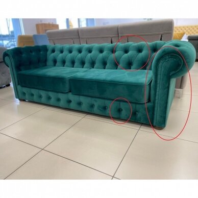 Trivietė sofa - lova "CHESTERFIELD" 4